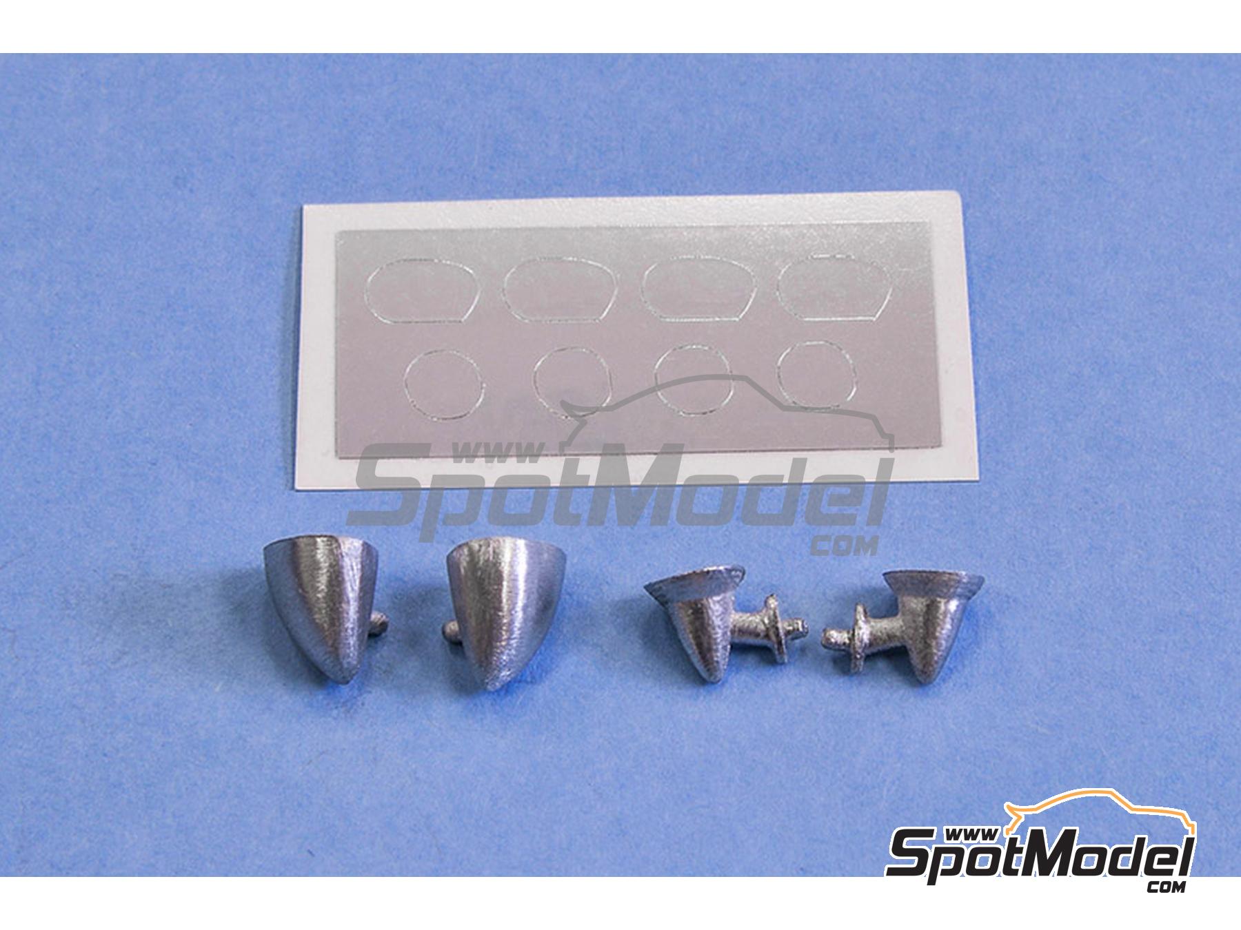 Model Factory Hiro P1157: Detail 1/24 scale - Mirror set - 2 + 2